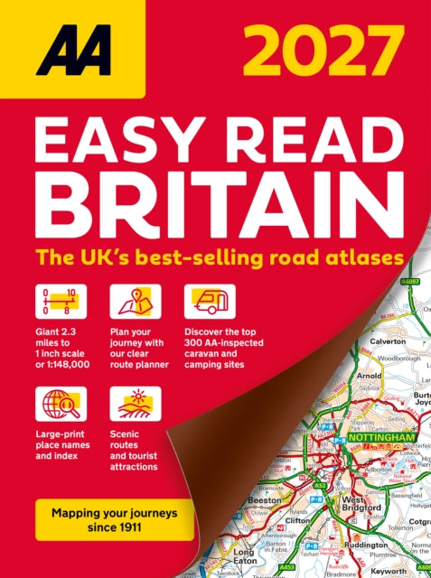 AA Easy Read Atlas Britain 2027-9780749584542