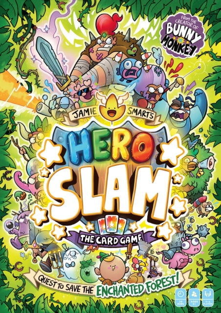 Jamie Smart’s Hero Slam : Quest to Save the Enchanted Forest: A card game by the no 1 bestselling creator of Bunny vs Monkey-9781399617123