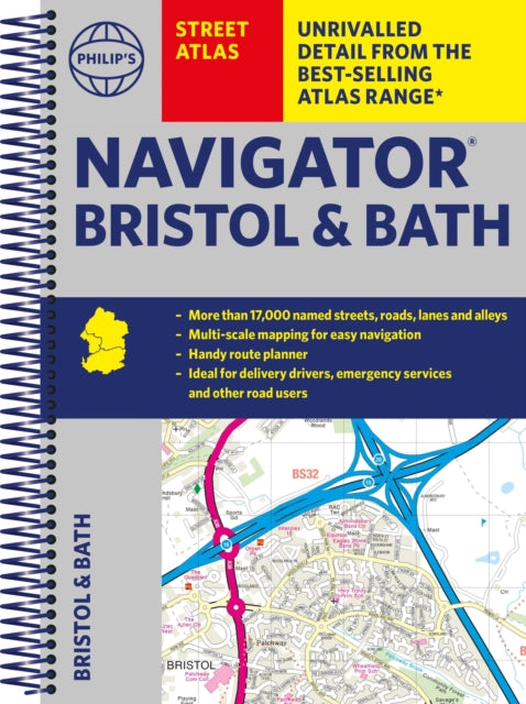 Philip's Navigator Street Atlas Bristol  & Bath-9781849076012
