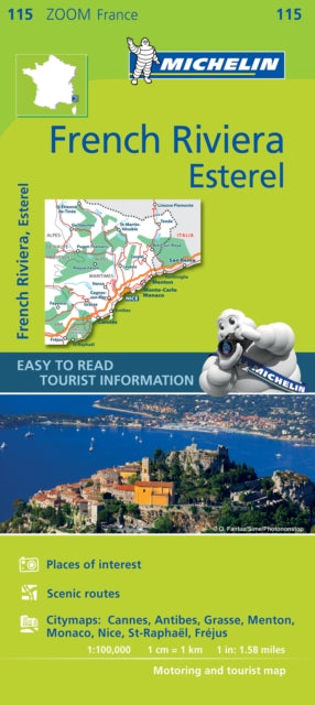 French Riviera, Esterel - Zoom Map 115 : Map-9782067217805