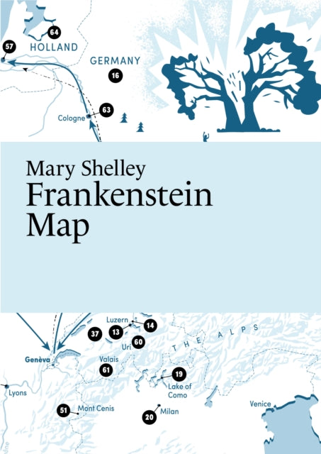 Mary Shelley, Frankenstein Map-9789152721766