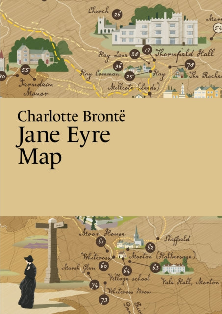 Charlotte Bronte, Jane Eyre Map-9789198945607